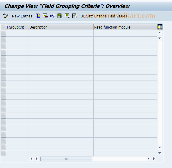 SAP TCode PPAC0012 - BDT Control: Field modif. criteria