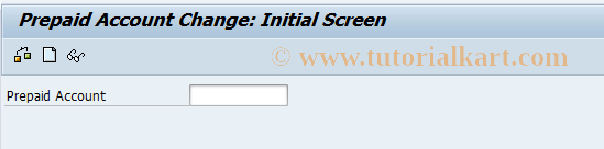 SAP TCode PPAC2 - Change Prepaid Account