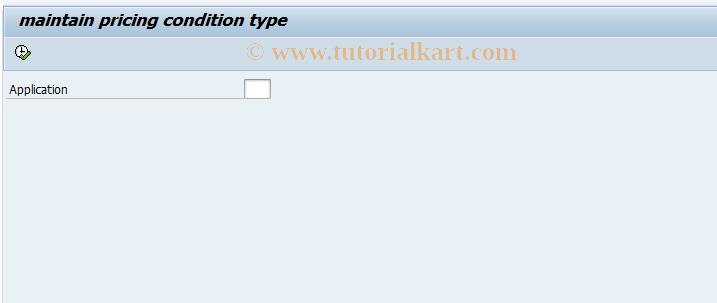 SAP TCode PRC_CONDTYPE - maintain pricing condition type