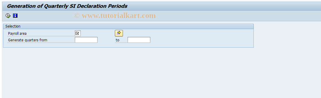 SAP TCode PSB0 - Generation quart.SI declarat.periods