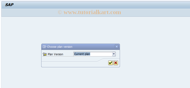 SAP TCode PSO0 - Set Plan Version for OrgManagement