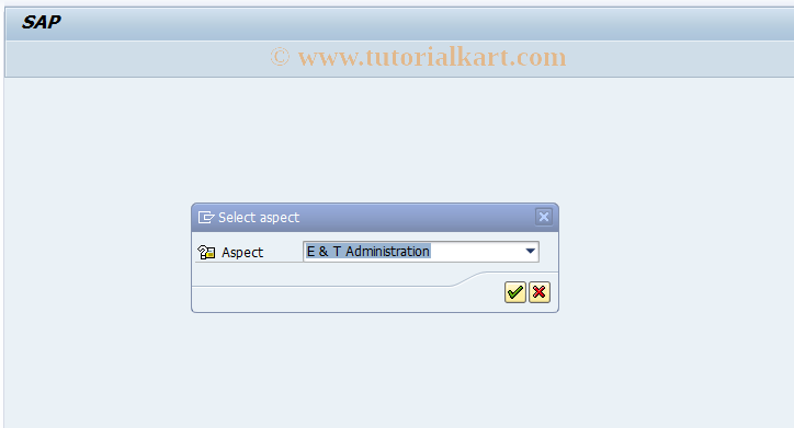 SAP TCode PSO1 - Set Aspect for OrgManagement