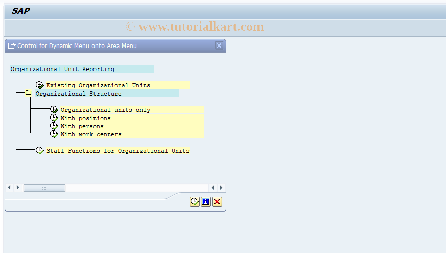 SAP TCode PSOO - Organizational Unit Reporting