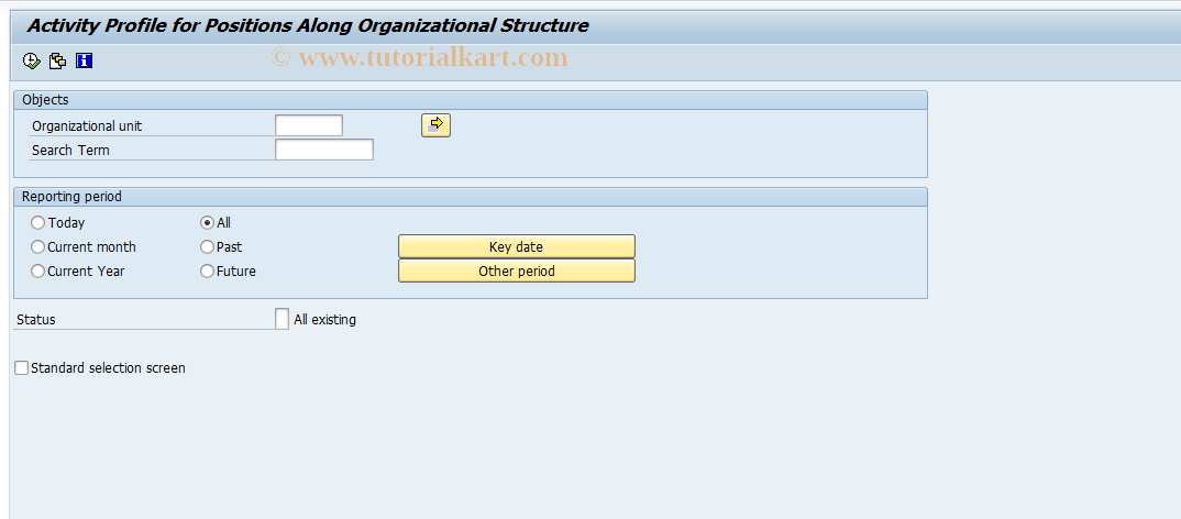 SAP TCode PSOT - Task Reporting