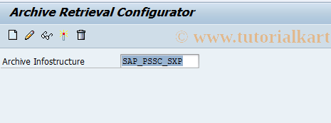 SAP TCode PSSC00_ARCH50 - Archive Info Structure: SXP Document