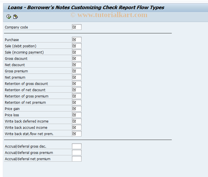 SAP TCode PSSD - Check BNL flow types