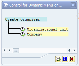 SAP TCode PSVQ - Change / Display Organizer
