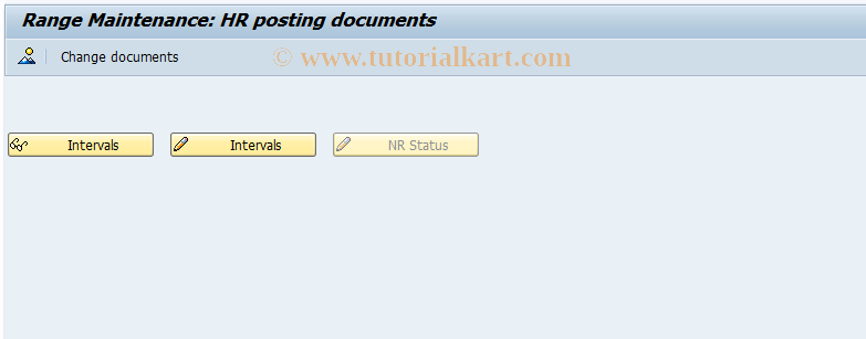 SAP TCode PT12 - Number Range Maintenance: HRAA_PDOC