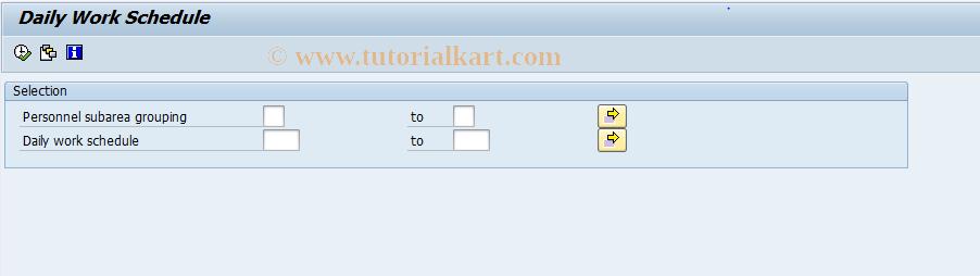 SAP TCode PT_DSH20 - Daily Work Schedule