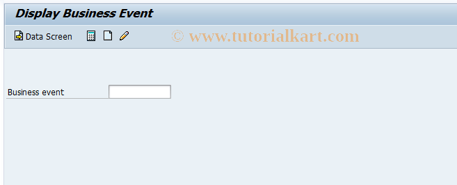 SAP TCode PV1B - Display Business Event