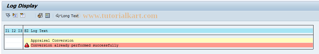 SAP TCode PV35 - Appraisal Conversion Program