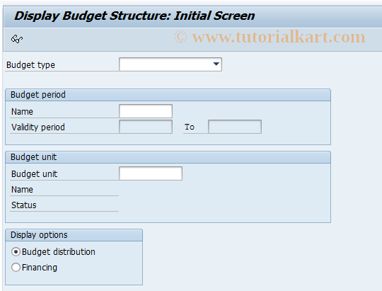 SAP TCode PVB0 - Business Event Budget