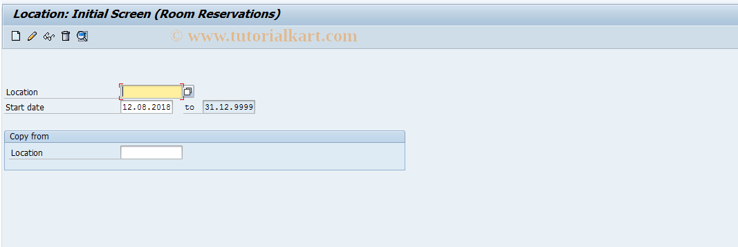 SAP TCode PVF1 - Maintain Location