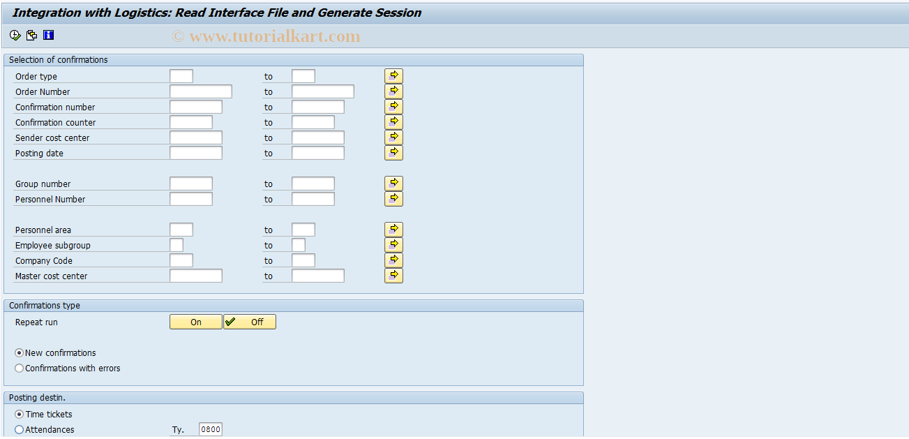 SAP TCode PW41 - Generate Batch Input Session