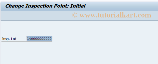 SAP TCode QA22 - Change inspection point quantities