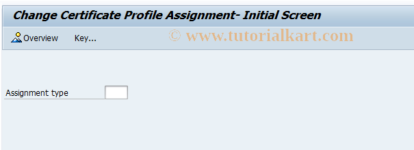 SAP TCode QC12 - Change certificate profile assignment