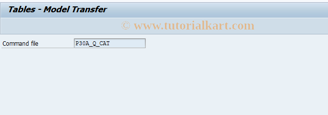 SAP TCode QCCK - QM standard settings: Catalogs