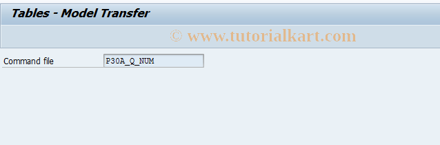 SAP TCode QCCN - QM standard number ranges