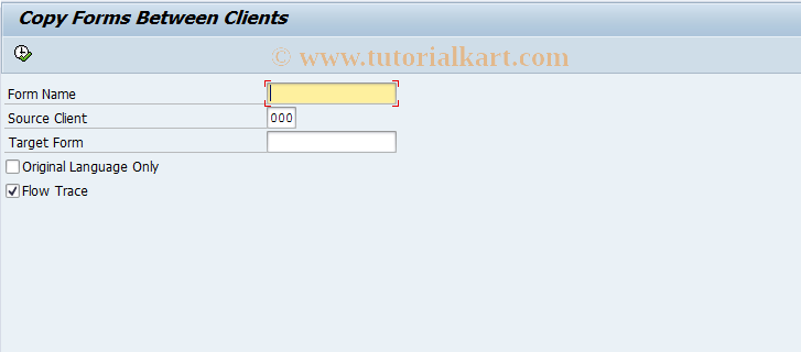 SAP TCode QCYF - QM standard forms (general)