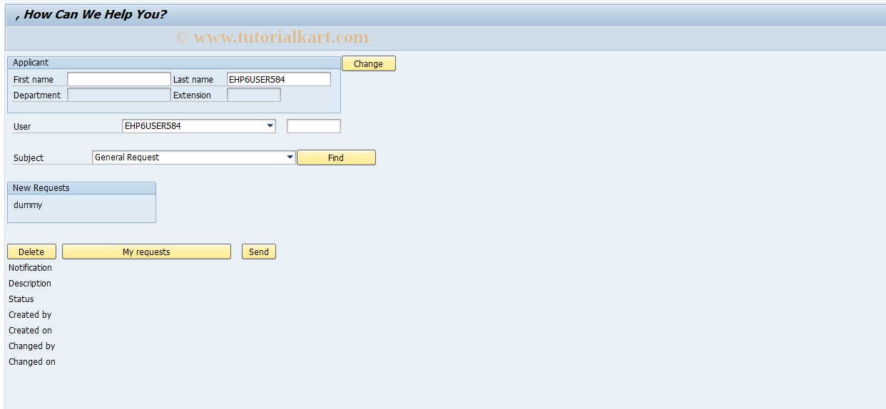 SAP TCode QISRW - Internal Service Request on the Web