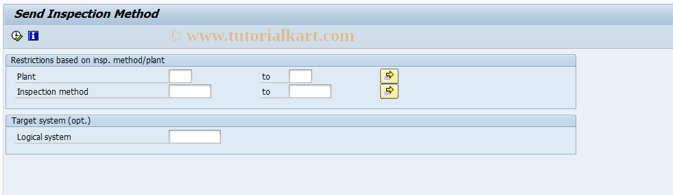 SAP TCode QL31 - Distribute Inspection Methods (ALE)