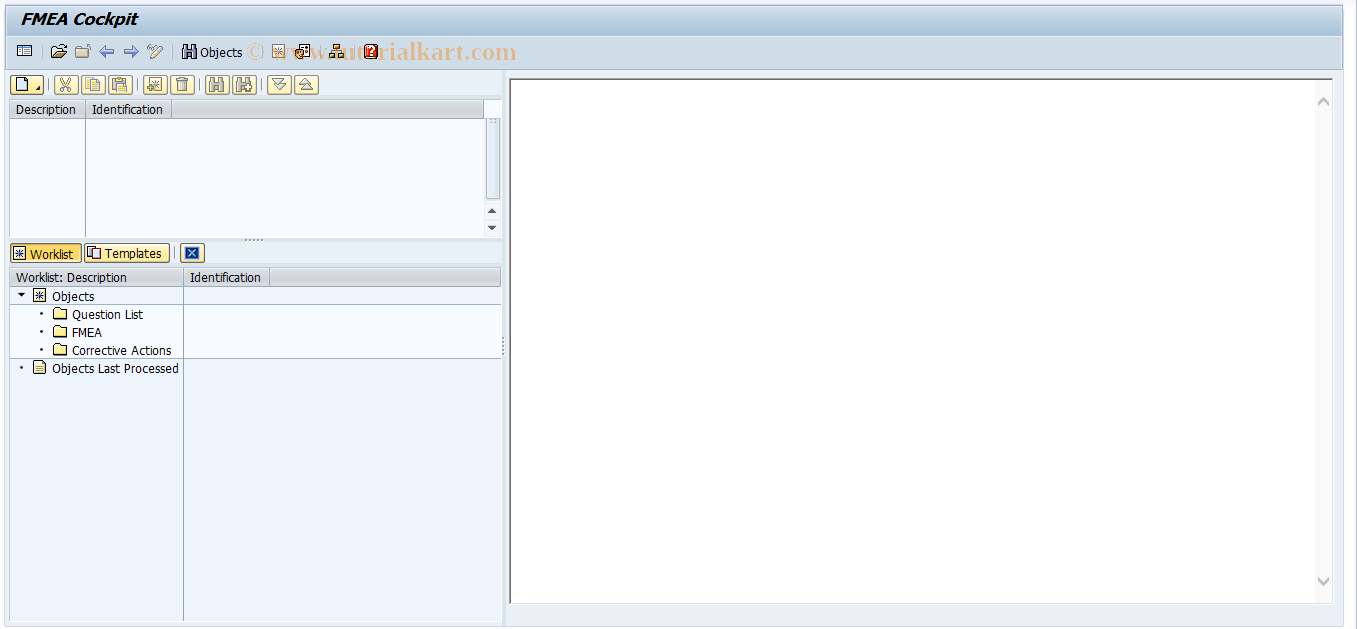 SAP TCode QM_FMEA - FMEA Cockpit