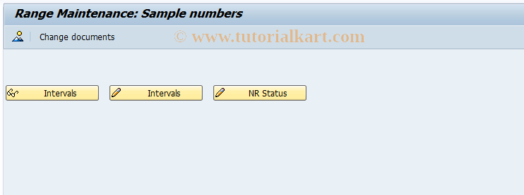 SAP TCode QP48 - Number Ranges for Physical Samples