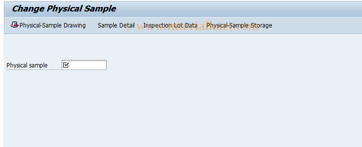 SAP TCode QPR2 - Change Sample