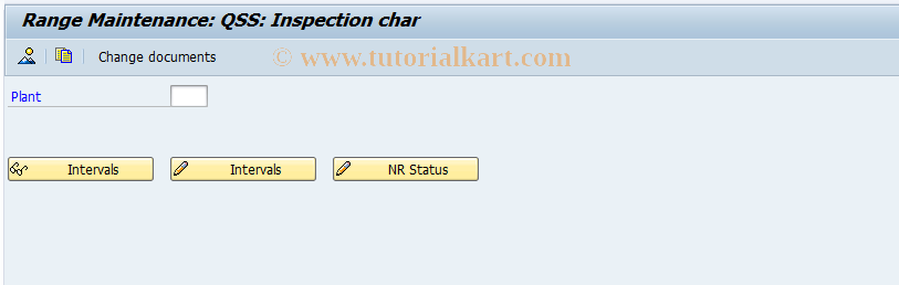 SAP TCode QS29 - Maintain characteristic number range