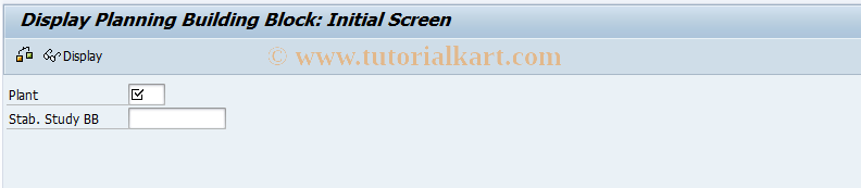 SAP TCode QST10 - Display Planning Module