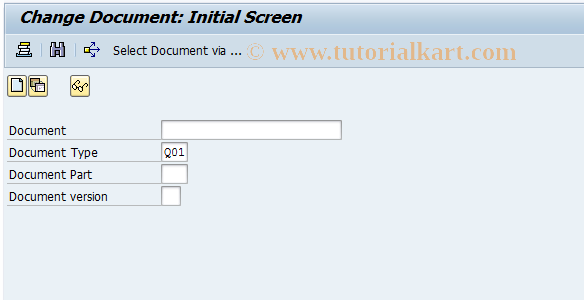 SAP TCode QV02 - Change quality assurance agreement