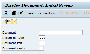 SAP TCode QV33 -  Display Q-specification (docType Q04)