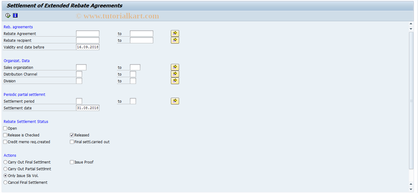 Sap Rebate Agreement Tcode