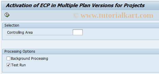 SAP TCode RCNPRECP - Activation of ECP Plan Versions