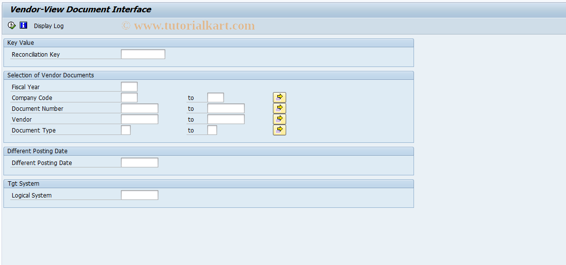 SAP TCode RDCA - Send Vendor Documents