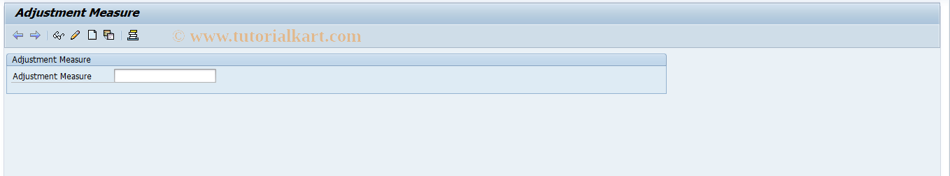 SAP TCode REAJAT - Edit Adjustment Measure