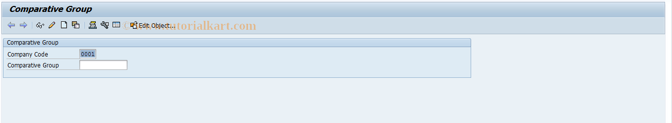 SAP TCode REAJCG - Edit Comparative Group of Apartments