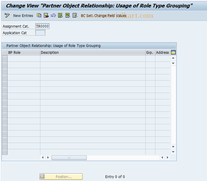 SAP TCode REBPZE - BP grouping