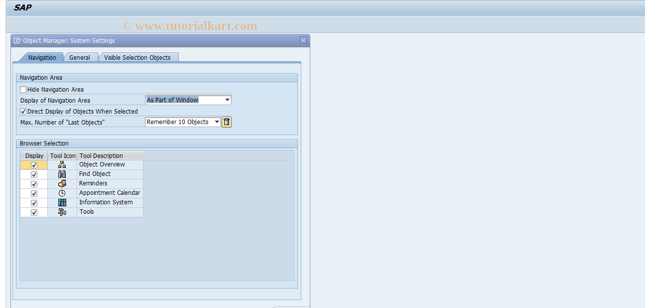 SAP TCode RECAGUICUST - System Settings: Interface