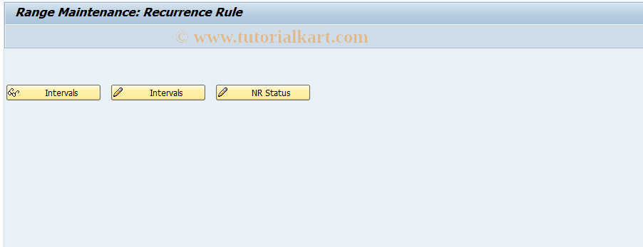 SAP TCode RECARECURNO - Recurring Appointment Number Range