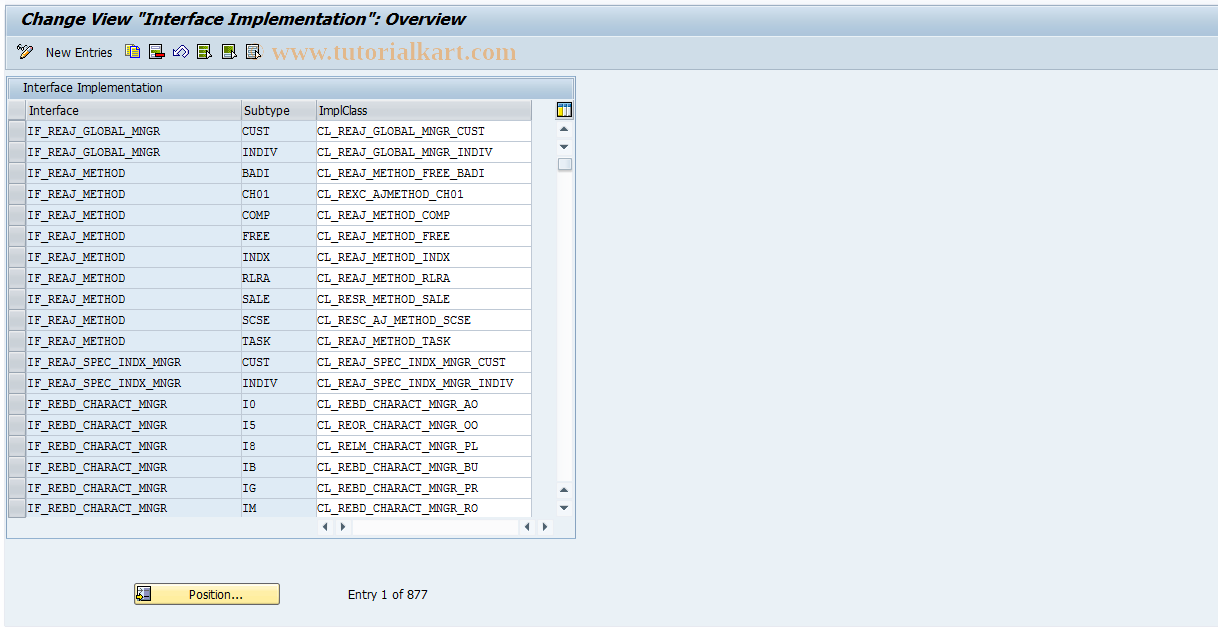 SAP TCode RECAYA - Interface Implementation