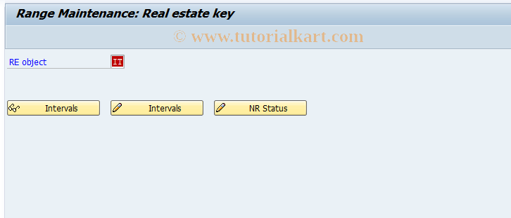 SAP TCode RECA_SNUM_INTRENO - Number Range FVVI_IMK30