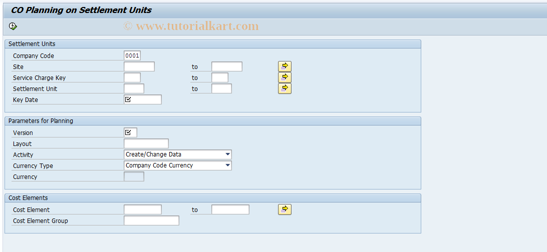 SAP TCode RECOPLSU - RE: Cost Element Planning for SU