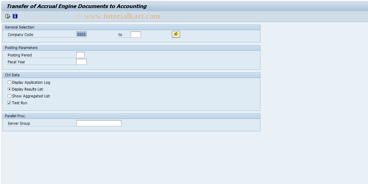 SAP TCode REEXACRPOSTTRANSFER - Transfer of ACE Documents