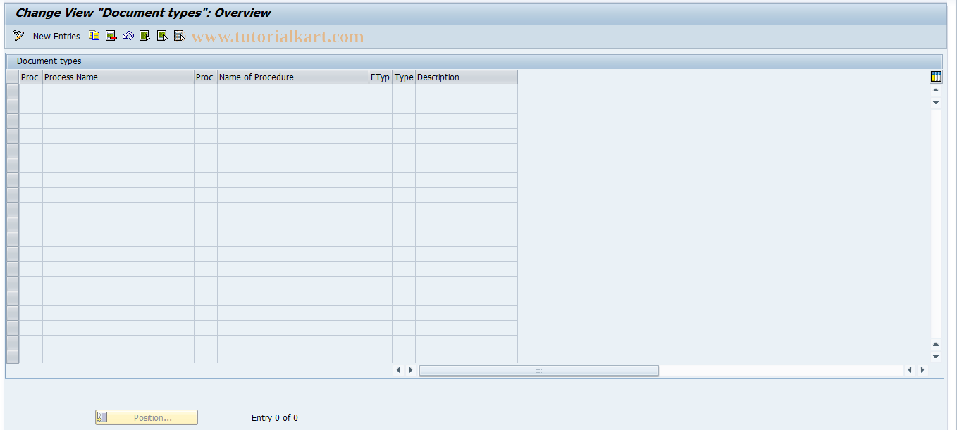 SAP TCode REEXZA - Document Type Determination