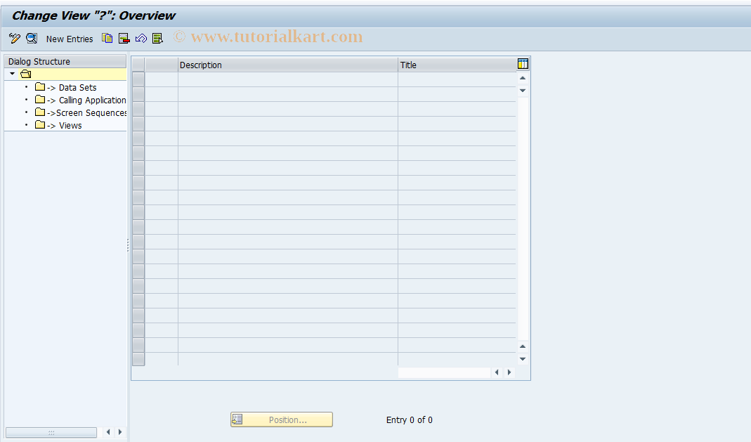 SAP TCode REGC0013 - Role Categories