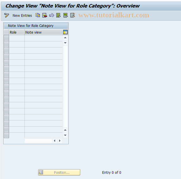 SAP TCode REGC0106 - Assign object part --> Note ID
