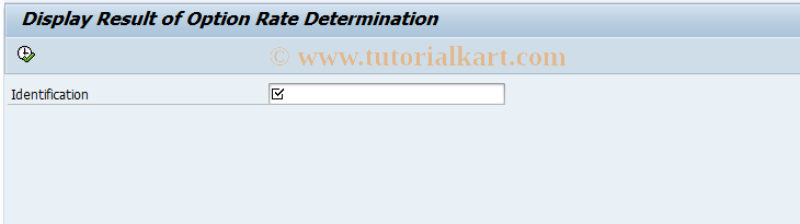 SAP TCode REITORSHOW - Option Rate Determ: Display Results