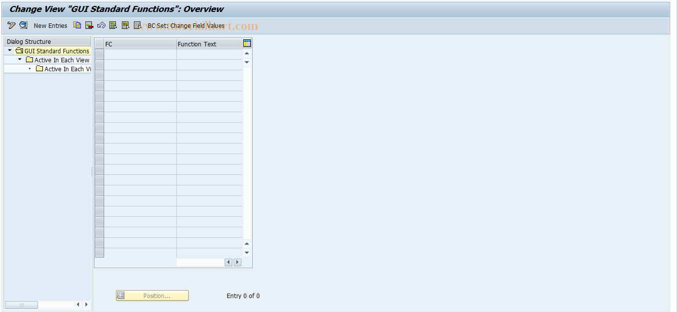 SAP TCode REITTC0008 - TC: CUA Standard Functions