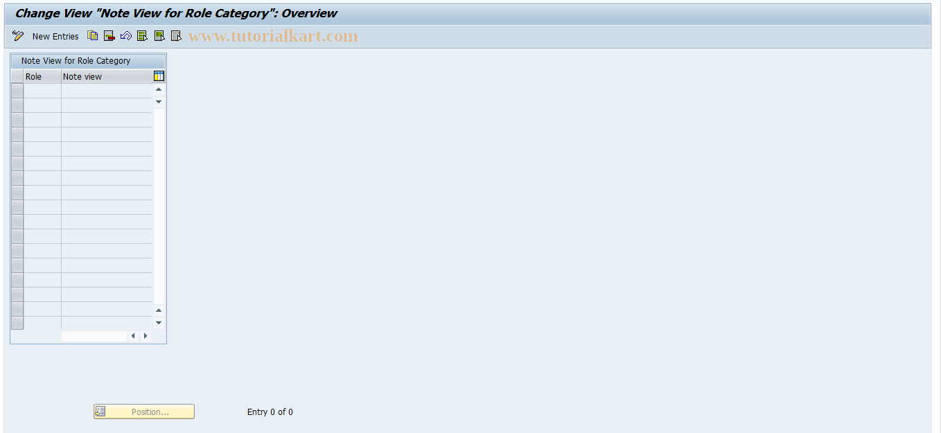 SAP TCode REITTC0106 - TC: Assignmt Object Part --> Memo ID